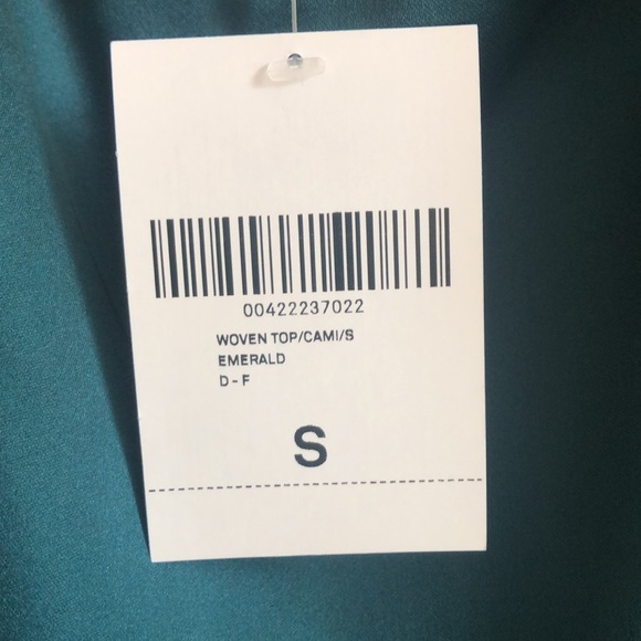 Teal Green Lace Trim Cami Top - Picture 4 of 4